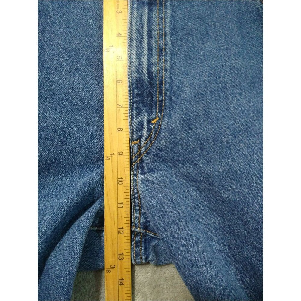 Vintage Levis 550 Jeans Womens 16 Blue Denim Classic Relaxed Fit Taper Leg Mom - Picture 4 of 8